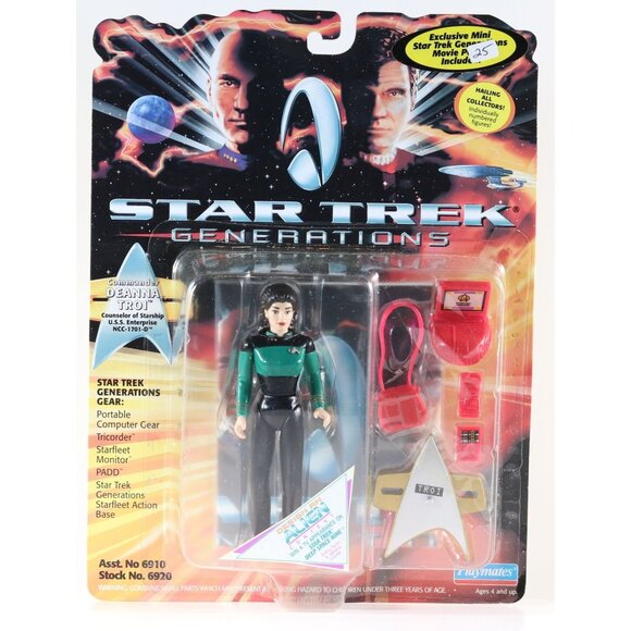 Star Trek Generations Commander Deanna Troi Counselor Figure 1993 Vintage - Picture 1 of 9